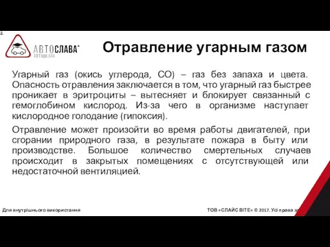 Для внутрішнього використання ТОВ «СЛАЙС ВІТЕ» © 2017. Усі права захищені.