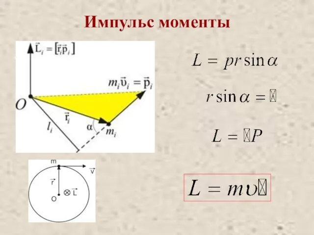 Импульс моменты