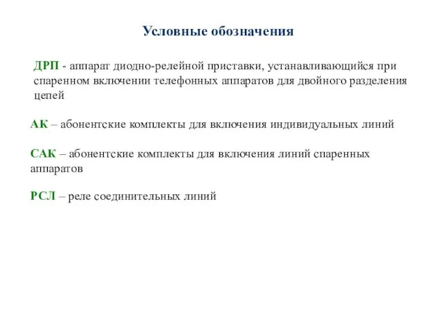 ДРП - аппарат диодно-релейной приставки, устанавливающийся при спаренном включении телефонных аппаратов