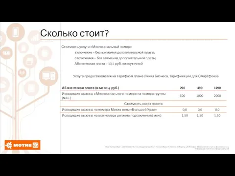 Сколько стоит? ООО Екатеринбург – 2000 620219, Россия, Свердловская обл. г.