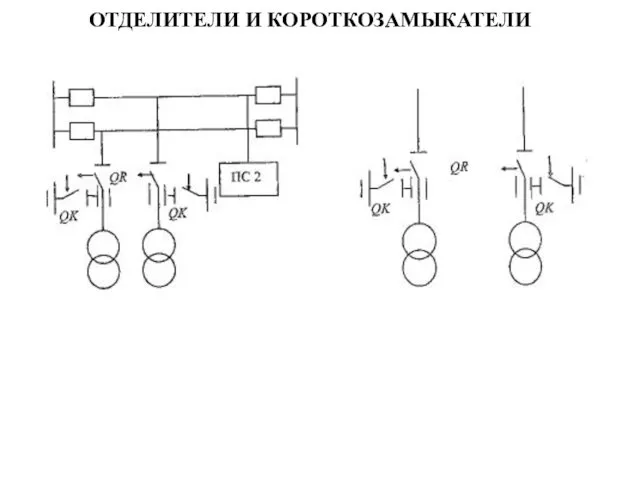 ОТДЕЛИТЕЛИ И КОРОТКОЗАМЫКАТЕЛИ