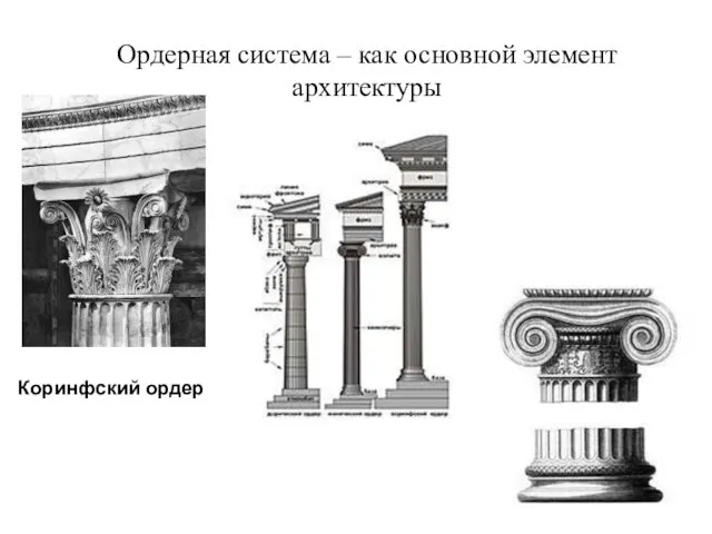 Ордерная система – как основной элемент архитектуры Коринфский ордер Ионический