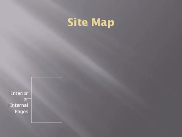 Site Map Interior or Internal Pages