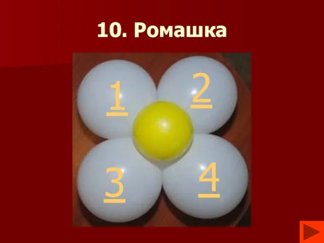 10. Ромашка 1 2 3 4