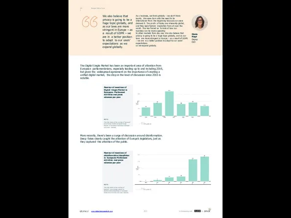 Europe Policy Focus 09.1 We also believe that privacy is going