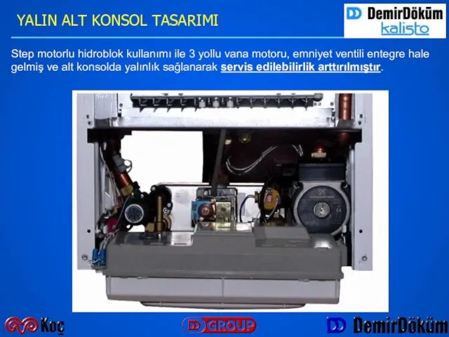 YALIN ALT KONSOL TASARIMI Step motorlu hidroblok kullanımı ile 3 yollu