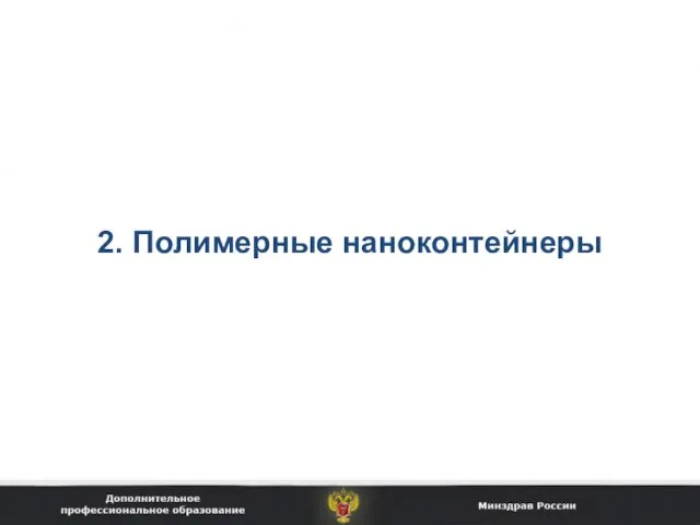 2. Полимерные наноконтейнеры