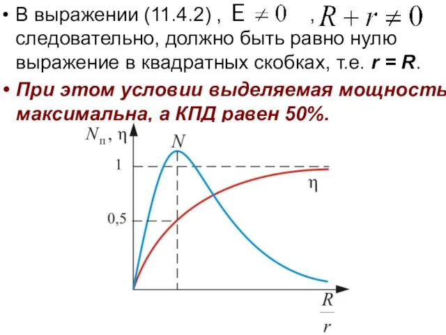 В выражении (11.4.2) , , следовательно, должно быть равно нулю выражение