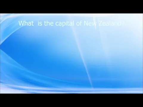 What is the capital of New Zealand?