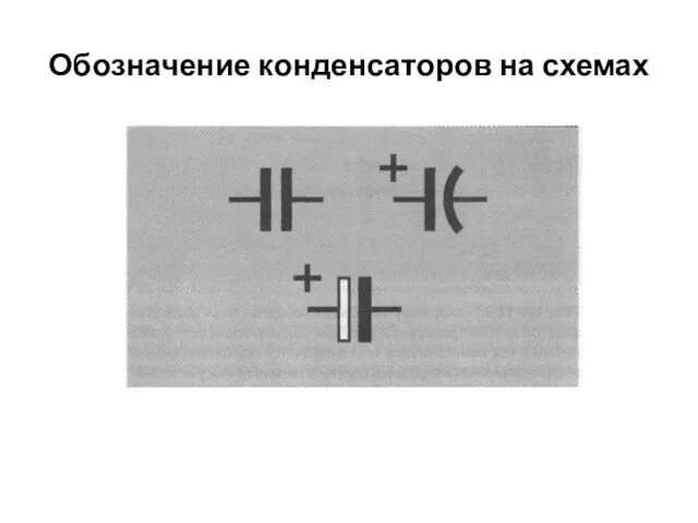 Обозначение конденсаторов на схемах