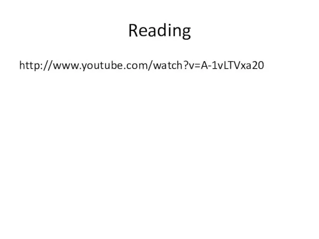 Reading http://www.youtube.com/watch?v=A-1vLTVxa20