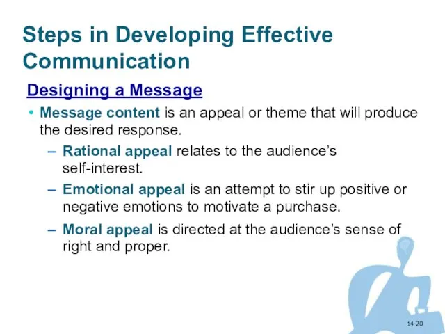 14- Steps in Developing Effective Communication Designing a Message Message content