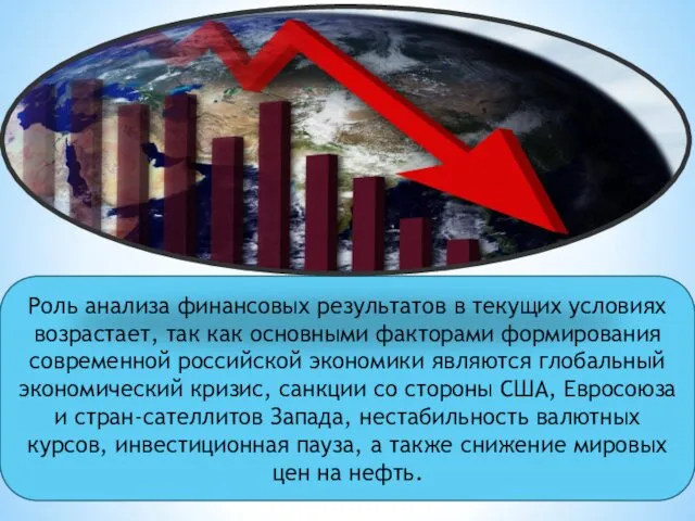 Роль анализа финансовых результатов в текущих условиях возрастает, так как основными