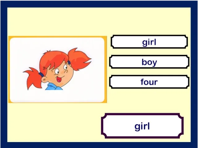 girl girl boy four