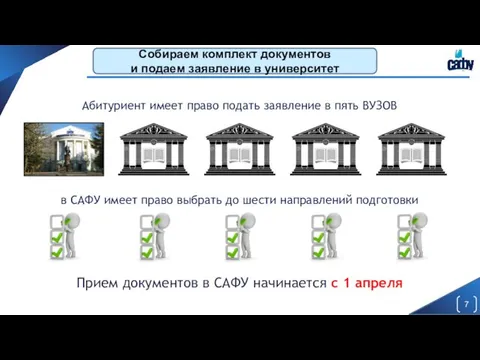 Прием документов в САФУ начинается с 1 апреля Абитуриент имеет право