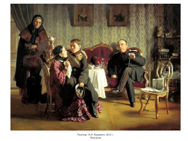 Разлука. А.И. Корзухин, 1872 г. Реализм