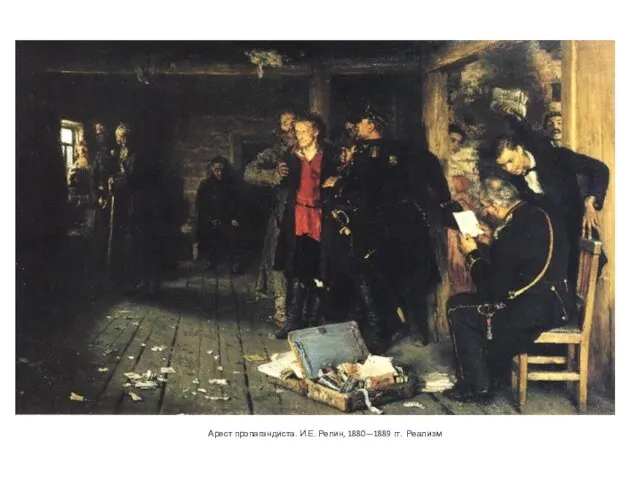 Арест пропагандиста. И.Е. Репин, 1880—1889 гг. Реализм