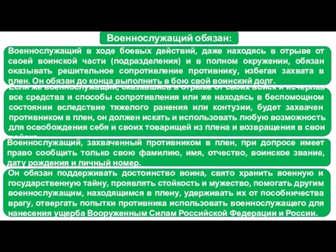 Военнослужащий в ходе боевых действий, даже находясь в отрыве от своей