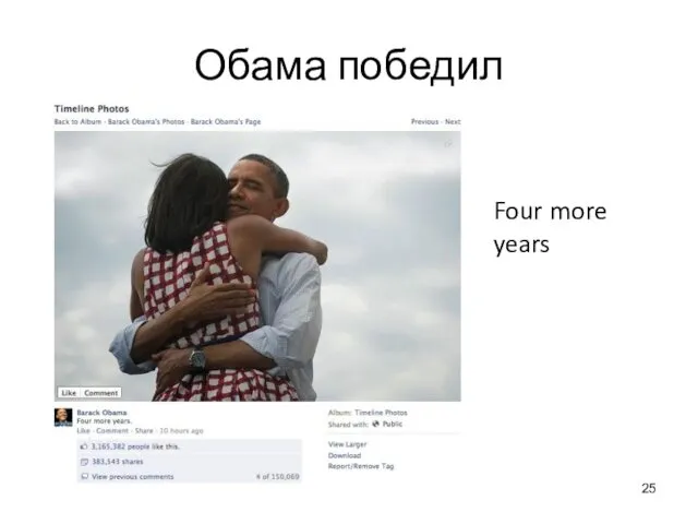 Обама победил Four more years