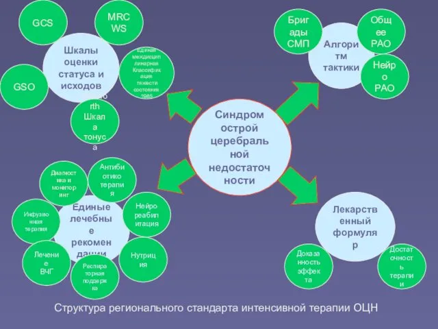 Синдром острой церебральной недостаточности Алгоритм тактики Лекарственный формуляр Шкалы оценки статуса