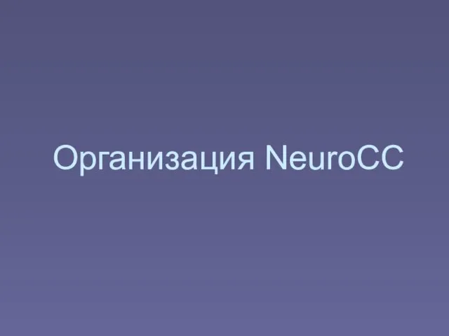 Организация NeuroCC