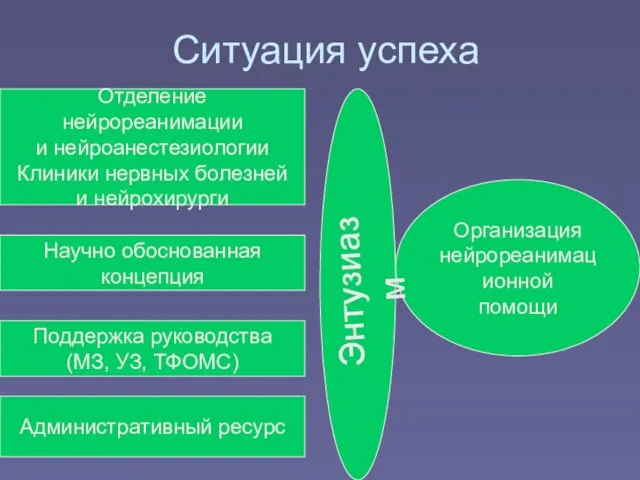 Ситуация успеха Организация нейрореанимационной помощи Отделение нейрореанимации и нейроанестезиологии Клиники нервных