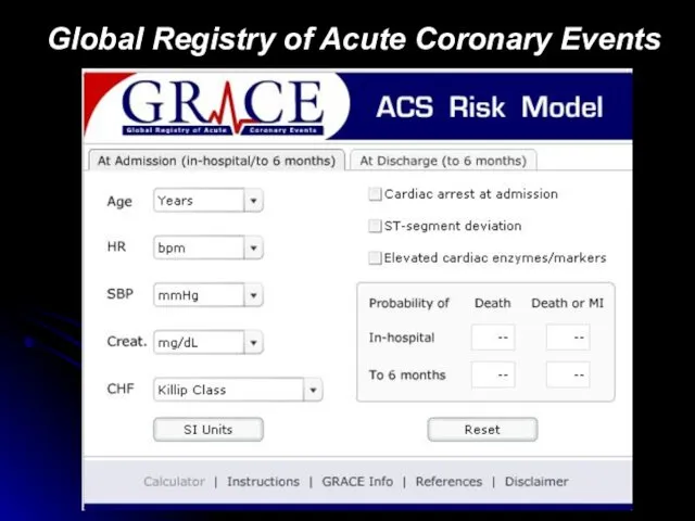 Global Registry of Acute Coronary Events