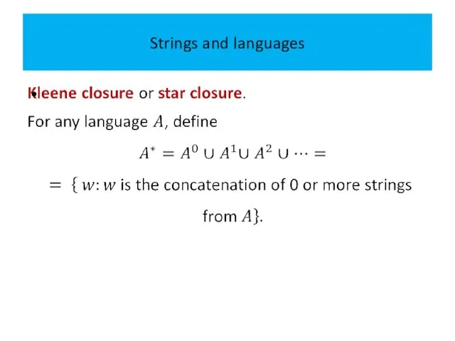 Strings and languages