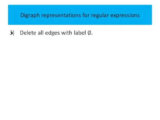 Digraph representations for regular expressions