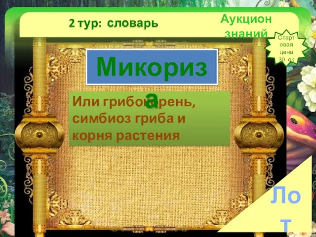 Аукцион знаний 2 тур: словарь Стартовая цена 30 ок Лот №2