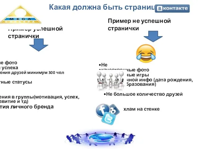 Какая должна быть страница Пример успешной странички Приятные фото Альбом успеха