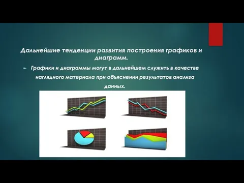 Дальнейшие тенденции развития построения графиков и диаграмм. Графики и диаграммы могут