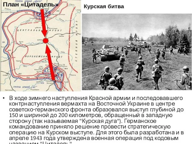 В ходе зимнего наступления Красной армии и последовавшего контрнаступления вермахта на