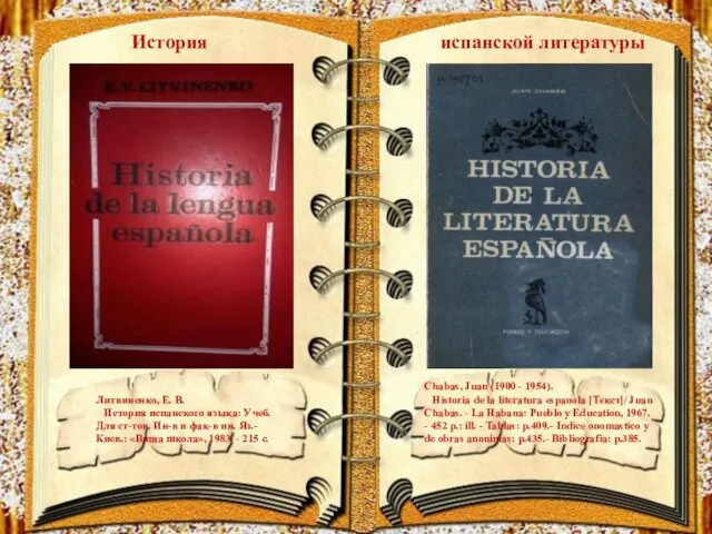 Литвиненко, Е. В. История испанского языка: Учеб. Для ст-тов. Ин-в и