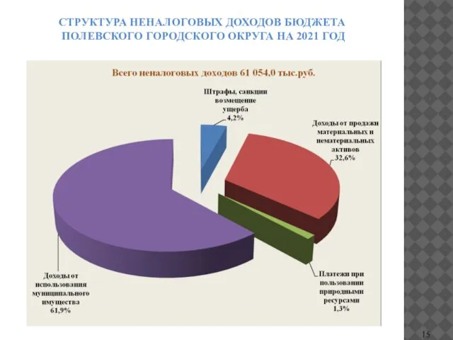 СТРУКТУРА НЕНАЛОГОВЫХ ДОХОДОВ БЮДЖЕТА ПОЛЕВСКОГО ГОРОДСКОГО ОКРУГА НА 2021 ГОД