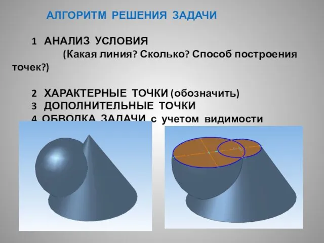 АЛГОРИТМ РЕШЕНИЯ ЗАДАЧИ 1 АНАЛИЗ УСЛОВИЯ (Какая линия? Сколько? Способ построения