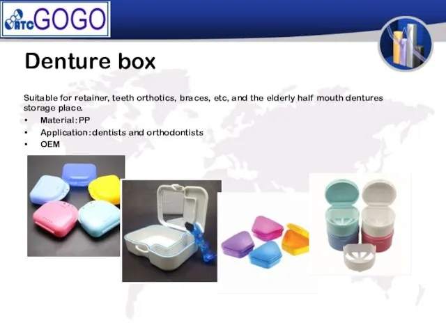 Denture box Suitable for retainer, teeth orthotics, braces, etc, and the