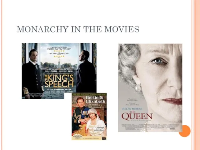 MONARCHY IN THE MOVIES