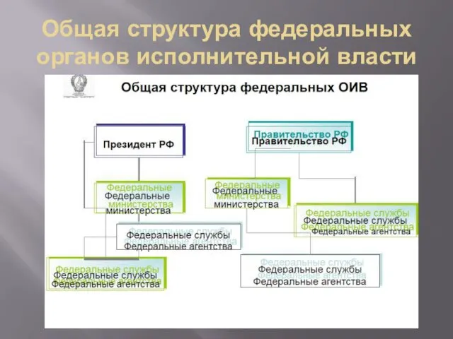 Общая структура федеральных органов исполнительной власти