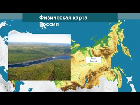 Физическая карта России Tundruk