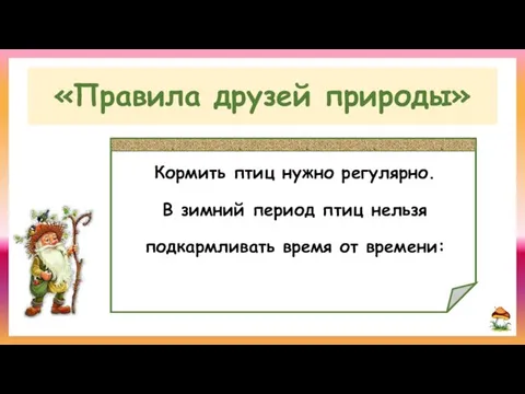 «Правила друзей природы»