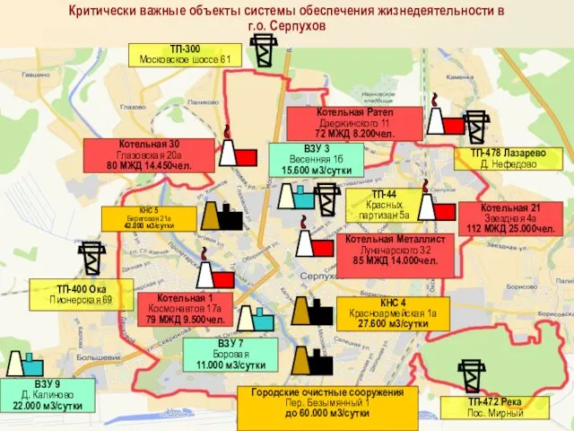 ТП-300 Московское шоссе 61 ТП-400 Ока Пионерская 69 ТП-478 Лазарево Д.