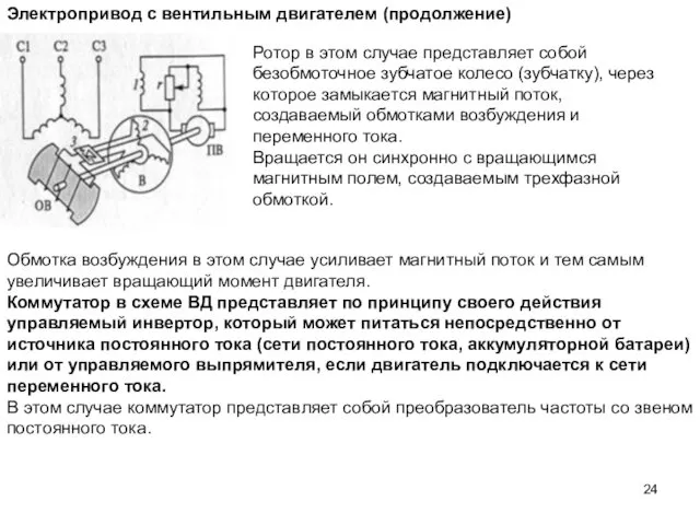 Обмотка возбуждения в этом случае усиливает магнитный поток и тем самым