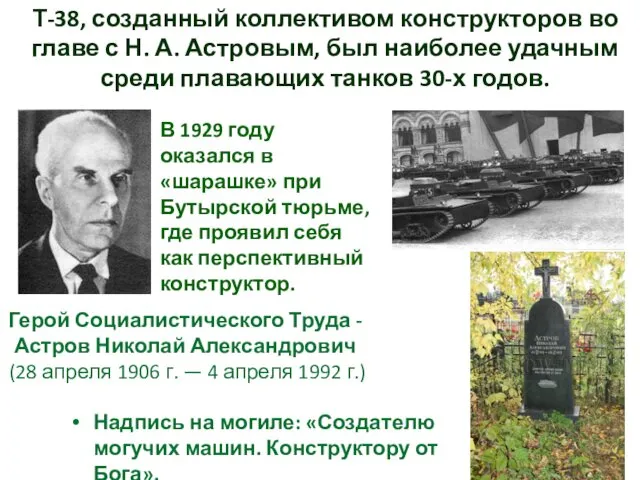 Герой Социалистического Труда - Астров Николай Александрович (28 апреля 1906 г.