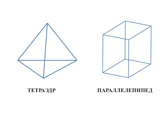 ТЕТРАЭДР ПАРАЛЛЕЛЕПИПЕД