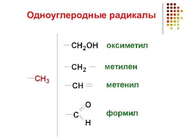 Одноуглеродные радикалы