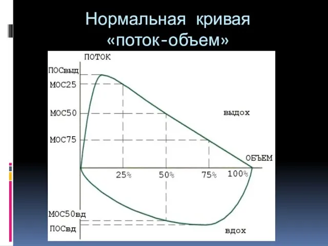 Нормальная кривая «поток-объем»