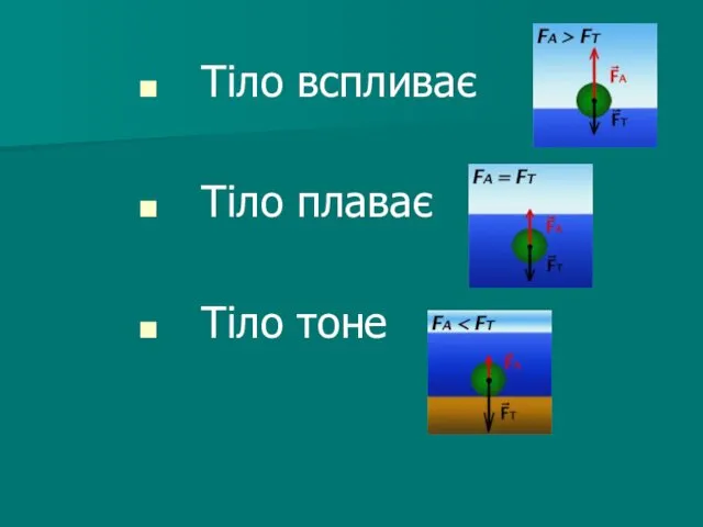 Тіло вспливає Тіло плаває Тіло тоне