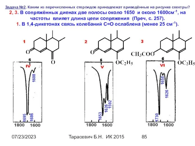 07/23/2023 Тарасевич Б.Н. ИК 2015 Задача №2. Каким из перечисленных стероидов