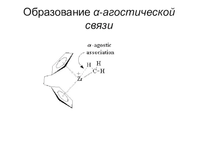 Образование α-агостической связи